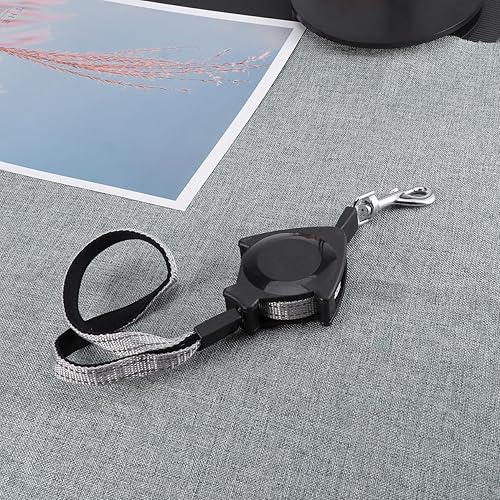 Miniatura 5 de Automatic Retractable Pet Leash Black Ergonomic Handle Long Telescopic Traction Rope for Dog Puppy Cat Training and Easy Grip