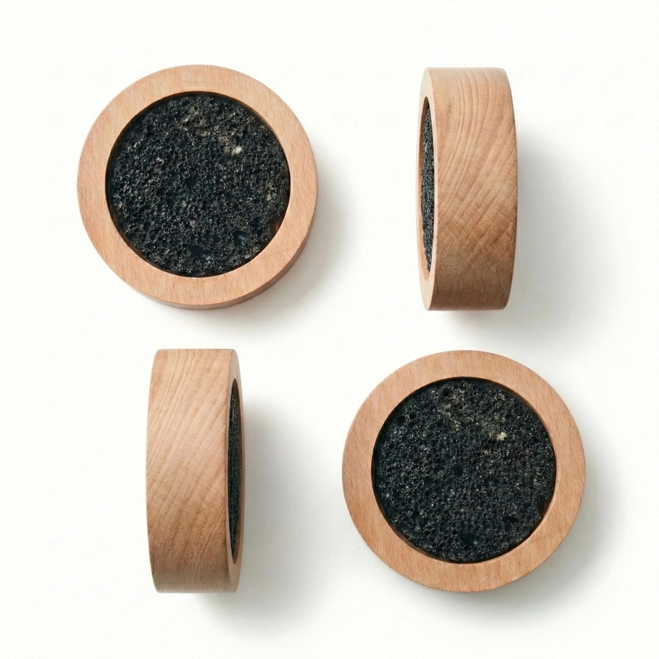 Photo 1 of ***STOCK PHOTO FOR REFERENCE ONLY*** 4Pcs Small Passive Lava Rock Diffuser for Essential Oils Great for Decorating at Desk, Office or Car