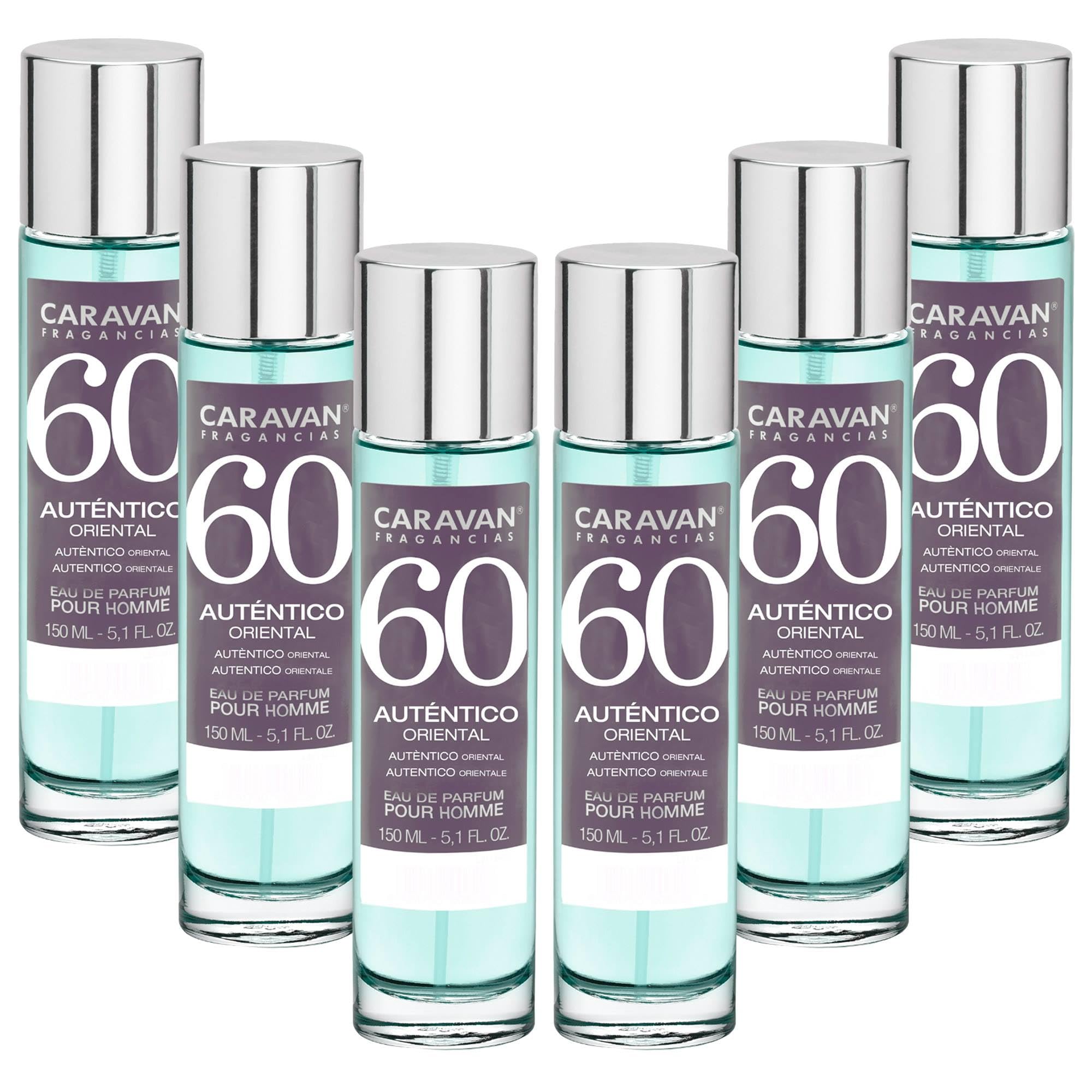 Set de 6x 150ml Caravan perfume de hombre Nº60