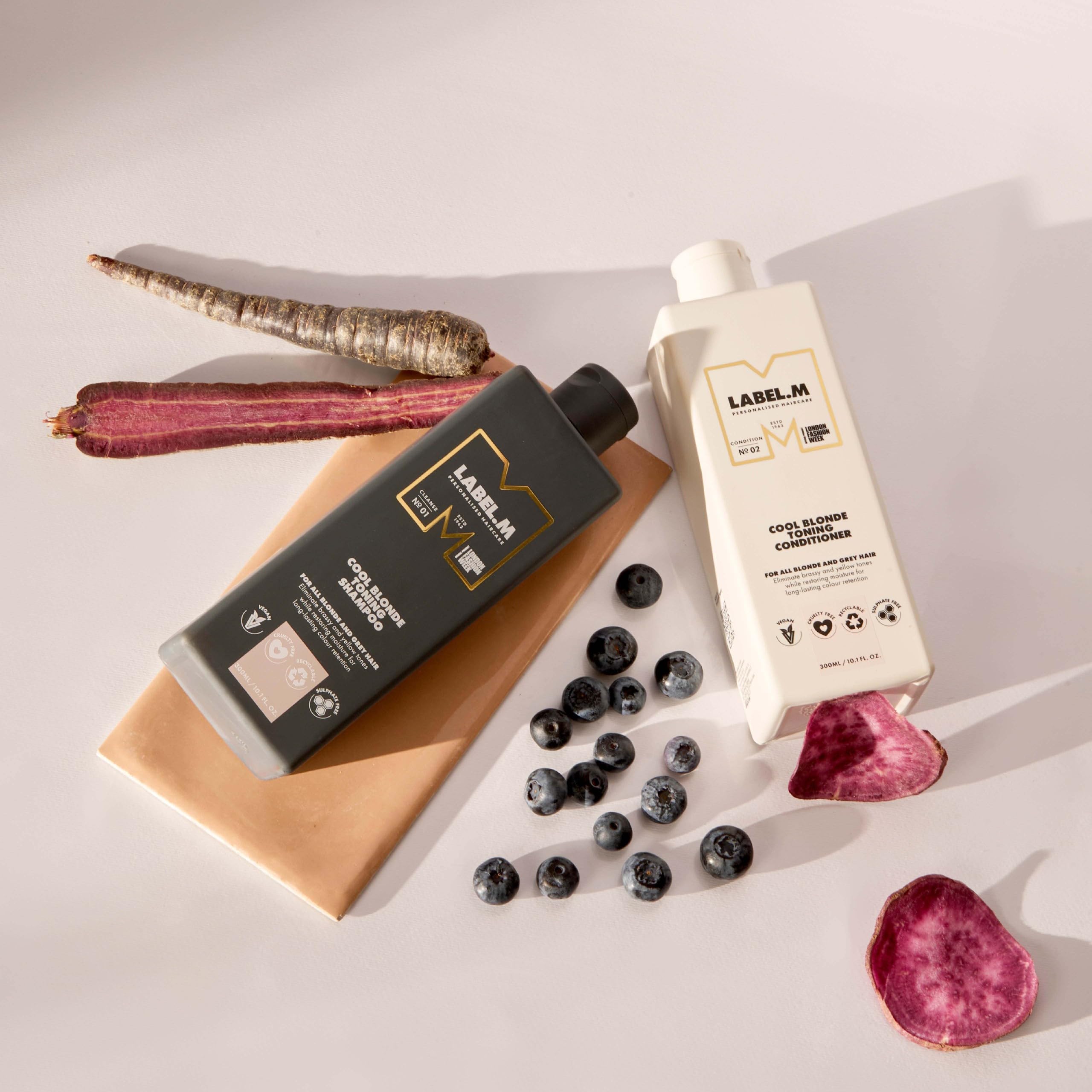 LABEL.M Cool Blonde Toning Conditioner 300ml With Recyclable Pump - Image 3
