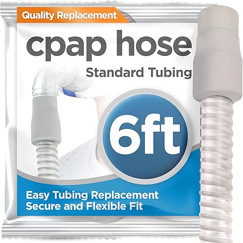 resplabs Manguera CPAP  Tubo de repuesto de ajuste perfecto para todas las máquinas CPAP  6 pies estándar 0.866 in, gris
