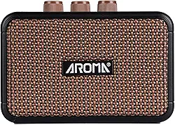 Amplificador De Guitarra Elétrica Portátil 5 W, Bateria Recarregável, Prática, Alto-Falante Com Entrada Auxiliar Para Fone Ouvido