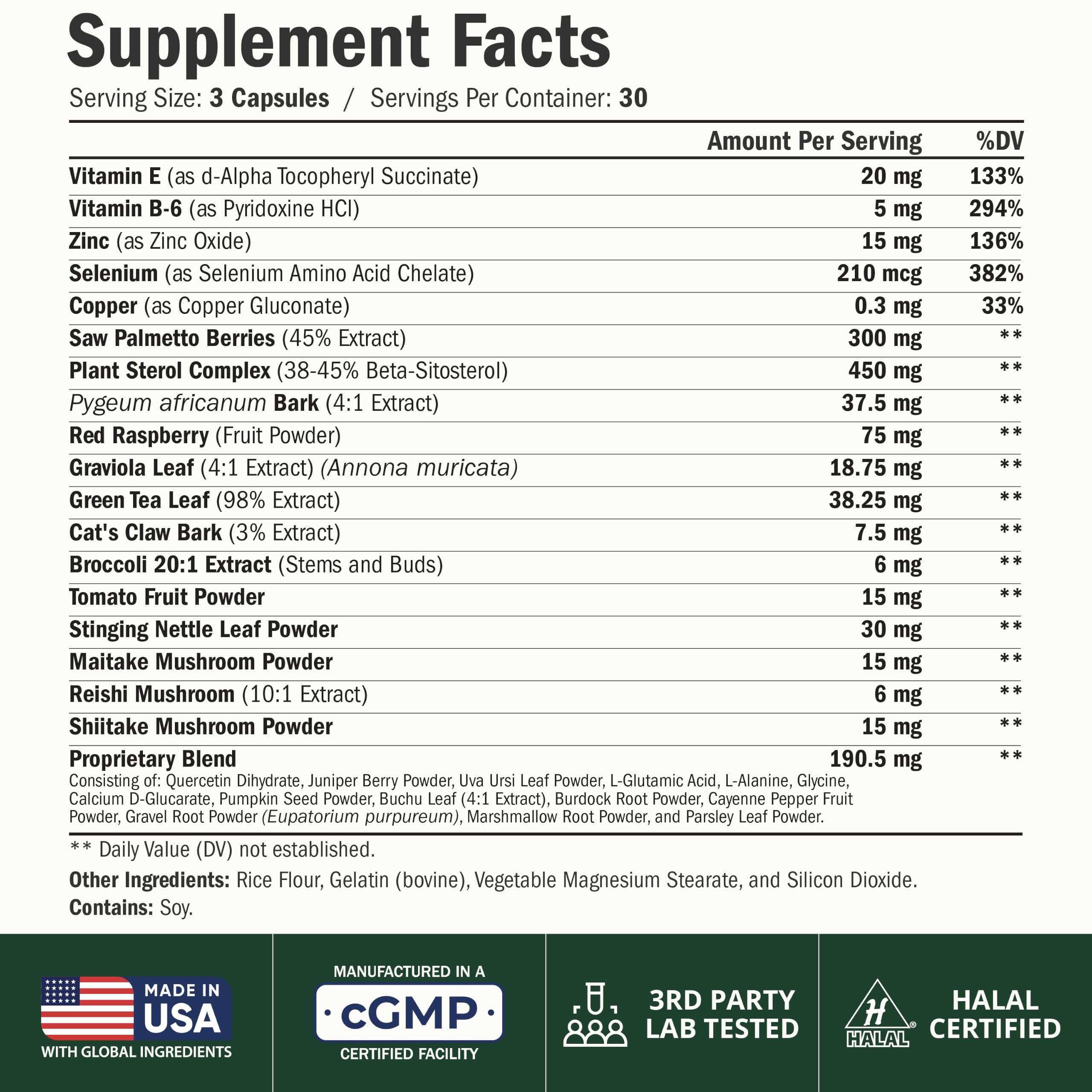 Prostate Health Supplement for Men, Saw Palmetto & Beta-Sitosterol, 90Caps — Amazon image 2