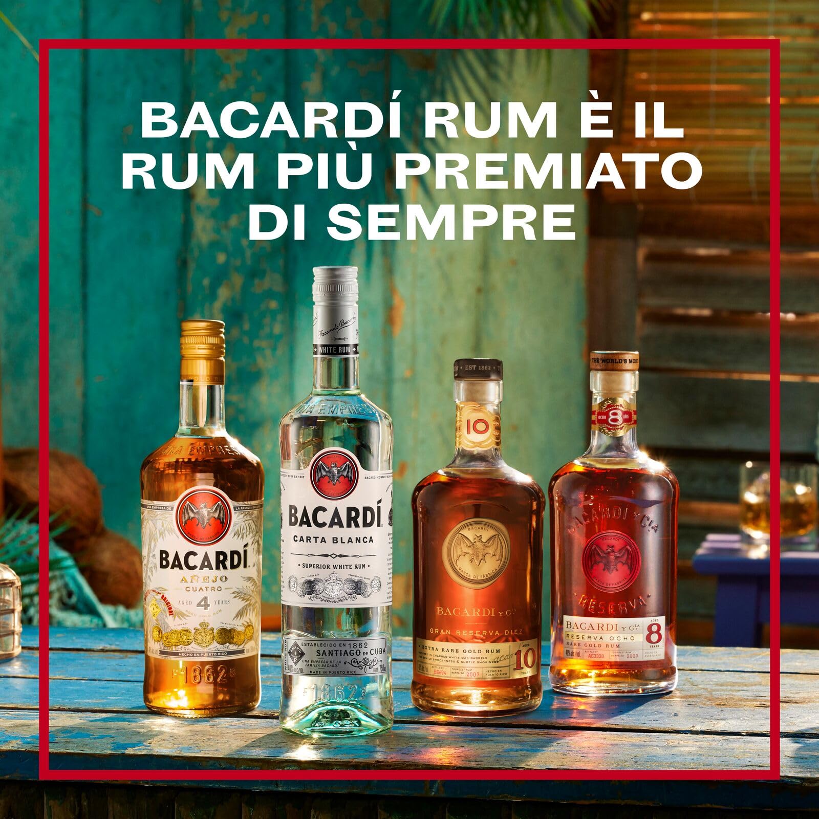 BACARDI Carta Blanca Superior White Rum - 70 cl/700 ml, 37,5 Vol-% - Legendärer Weißer Karibik-Rum, Perfekt zum Mixen und für Cocktails