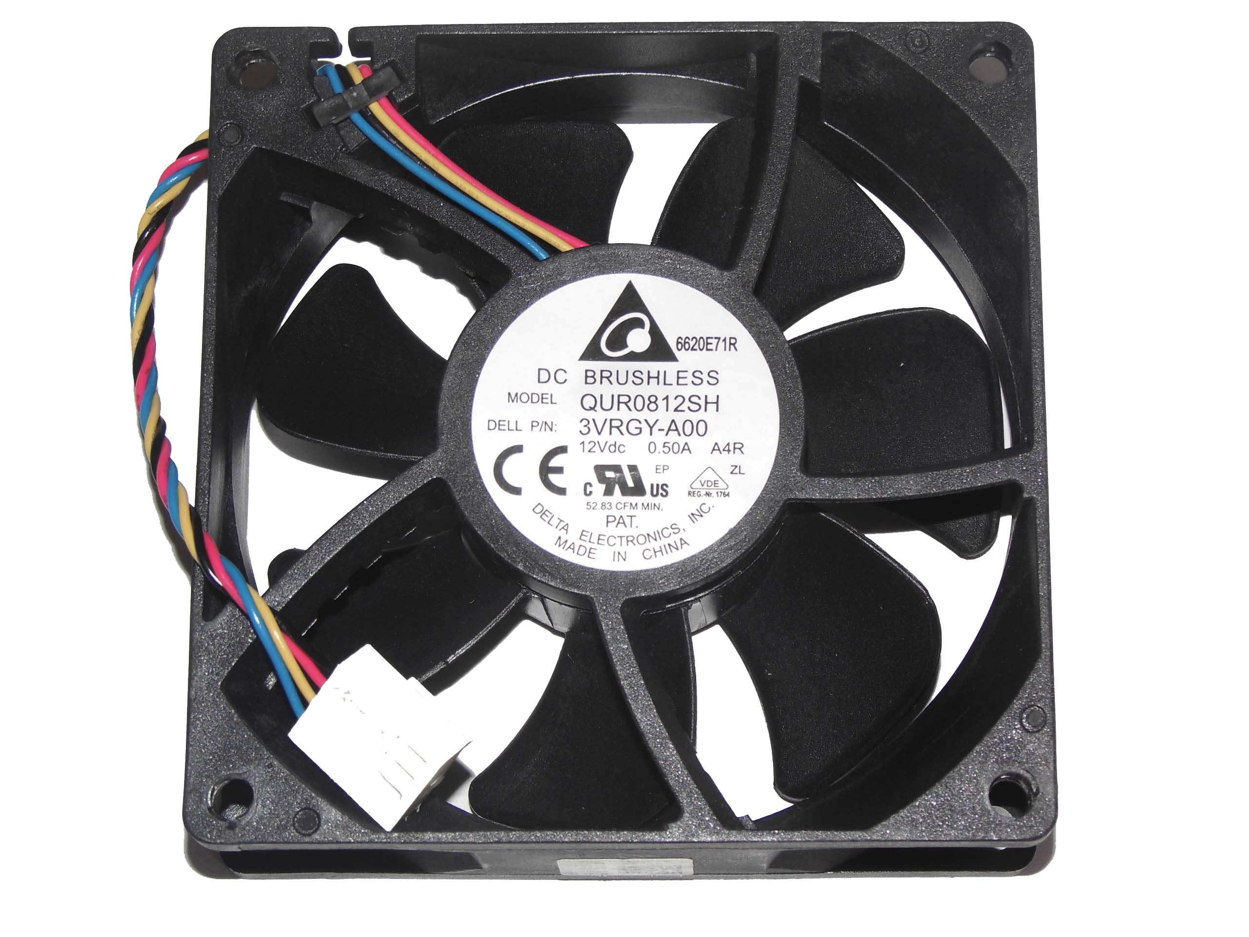 Ventilateur de processeur QUR0812SH 80x80x25mm pour PC de bureau Dell OptiPlex