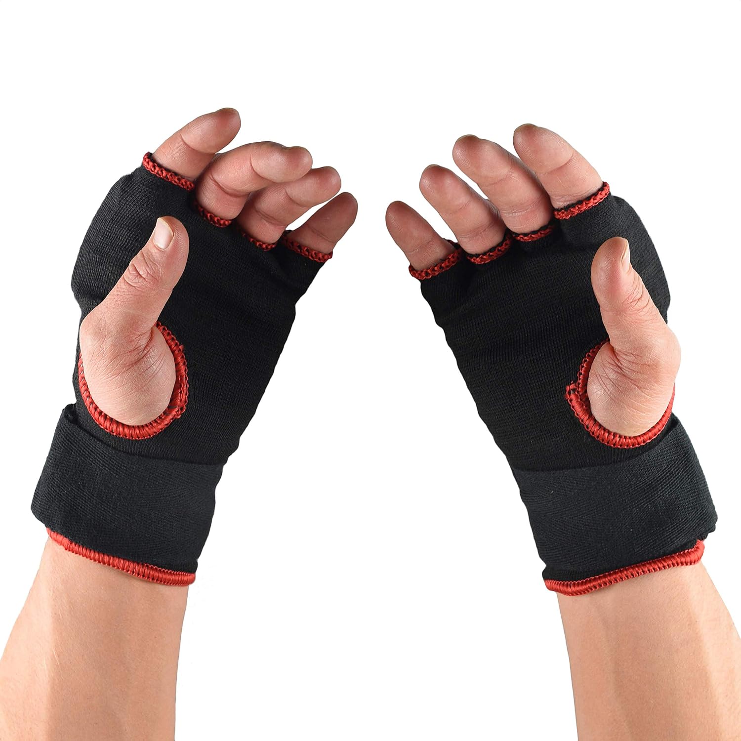 Pro Impact Boxing MMA Quick Handwraps Gloves - Easy to Use Fist & Wrist Protection - Adjustable Fit for Boxing MMA Muay Thai - 1 Pair (Medium)