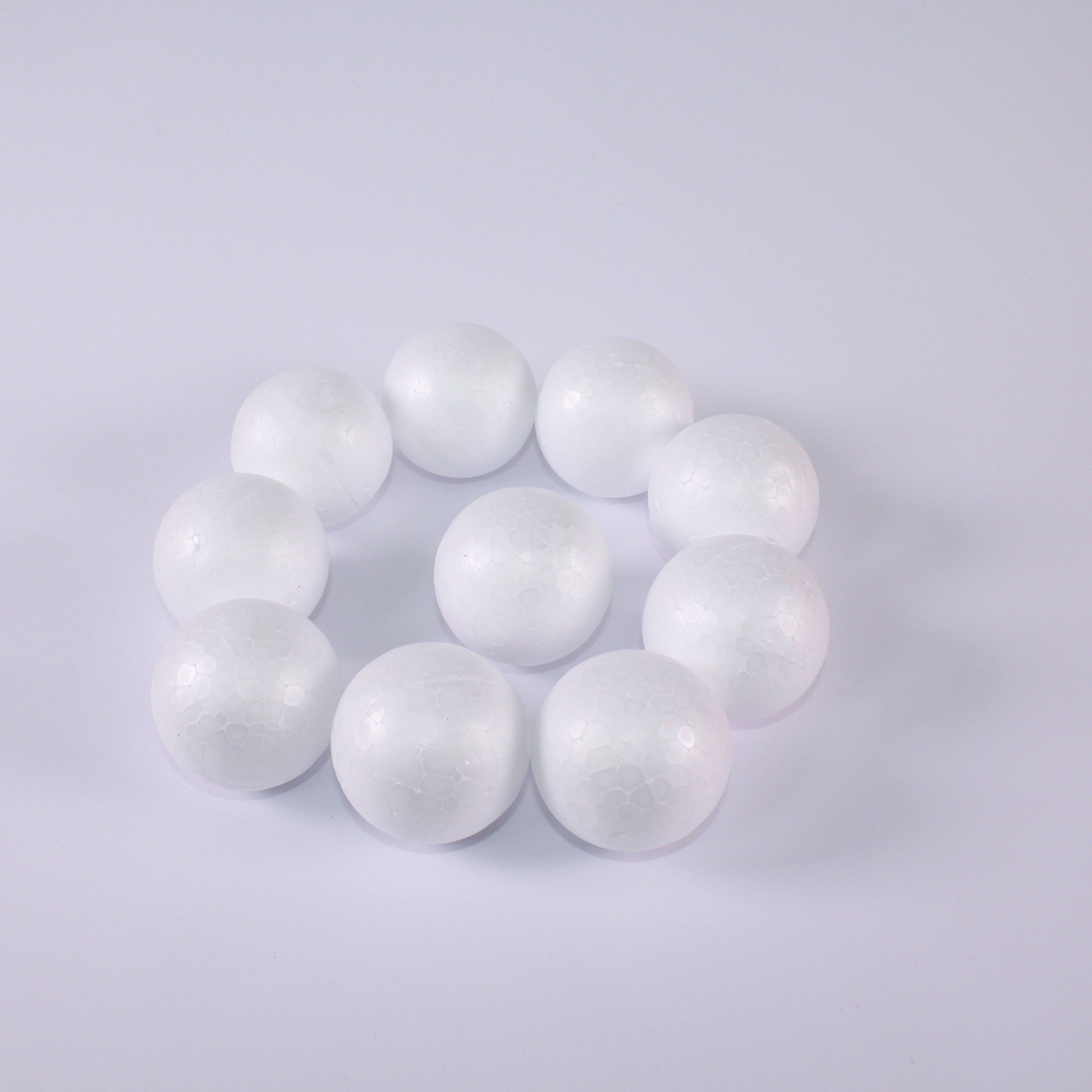 10 POLYSTYRENE BALLS 50mm