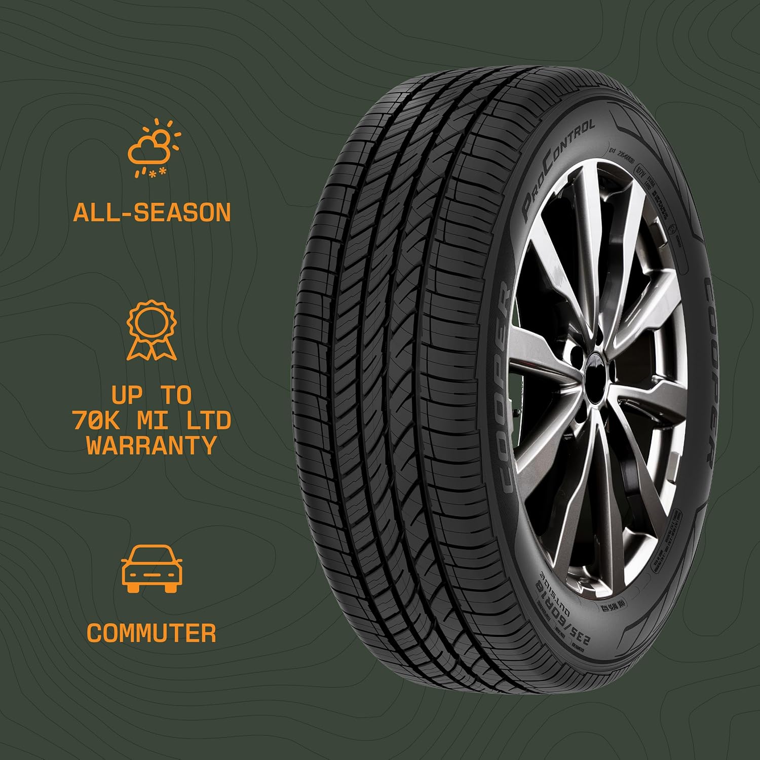 Cooper ProControl All Season 235/50R19 99V SL Tire