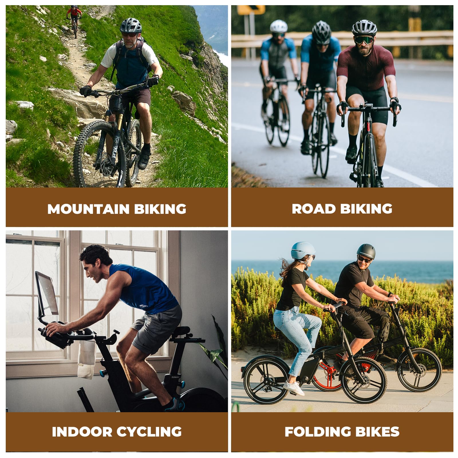 ROCKBROS Salopette Ciclismo Uomo Estivo, Pantaloni Lunghi a Bretella Bici con Fondello Senza Cuciture Imbottiti Traspirante Elastico e Asciugatura Rapida, per MTB Bici da Strada Bicicletta