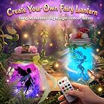 Alritz Fairy Lantern Craft Kit - Gift for Kids Girls - Remote Control Mason Jar Night Light - DIY Garden Decorations Art Project Ornaments, Creative Activities for Birthday Party Ages 4 5 6 7 8 9 10 11 12+