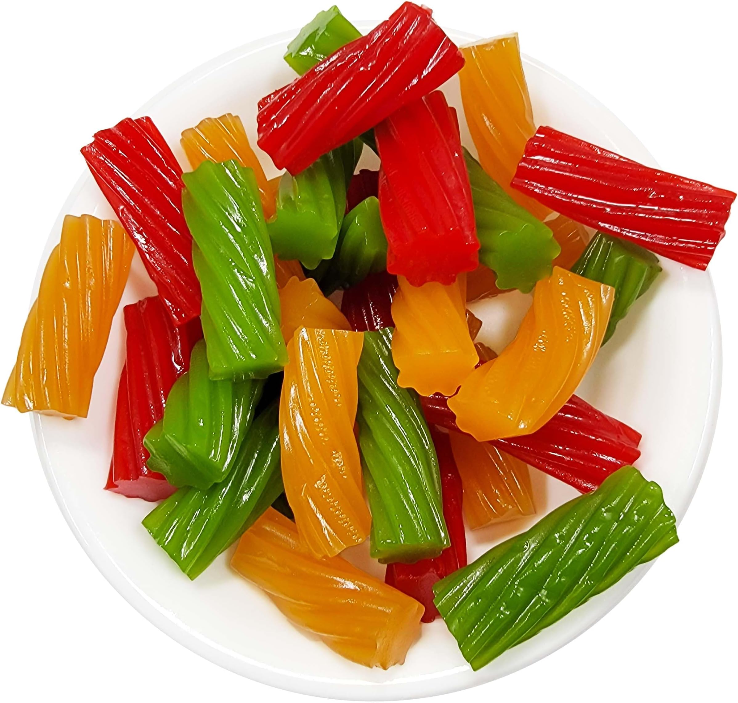 Licorice Twist Green Apple, Strawberry, Mango - Darrell Lea Licorice Twist Assortment - Green Apple, Strawberry, Mango 1 Pound (16 Ounce) By CandyKorner