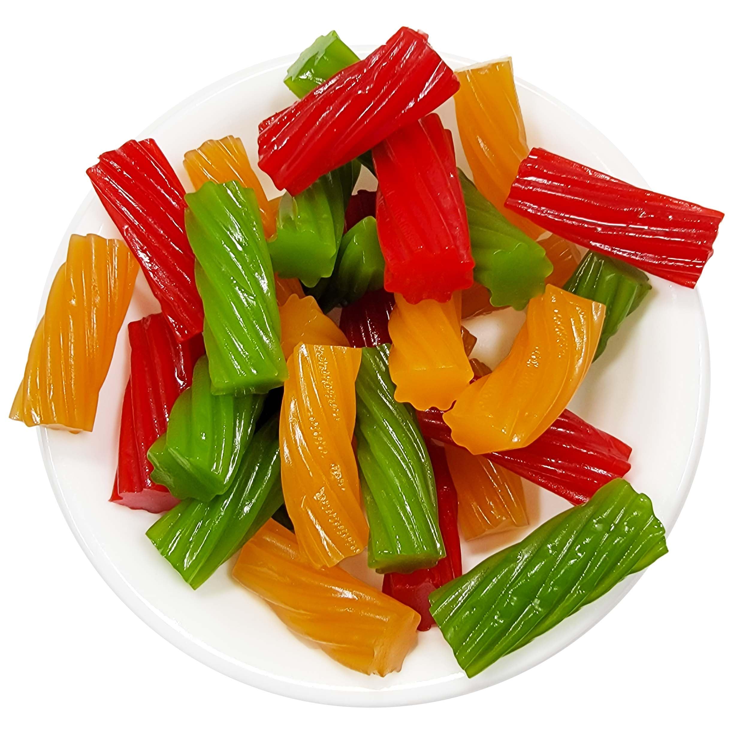 Licorice Twist Green Apple, Strawberry, Mango - Darrell Lea Licorice Twist Assortment - Green Apple, Strawberry, Mango 1 Pound (16 Ounce) By CandyKorner