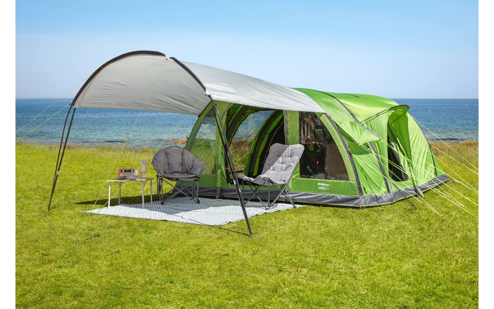 BERGER Calabria universelles Sonnensegel 2,80 x 3 m Wassersäule 3000 mm für Wohnwagen Bus Zelt Camping Outdoor