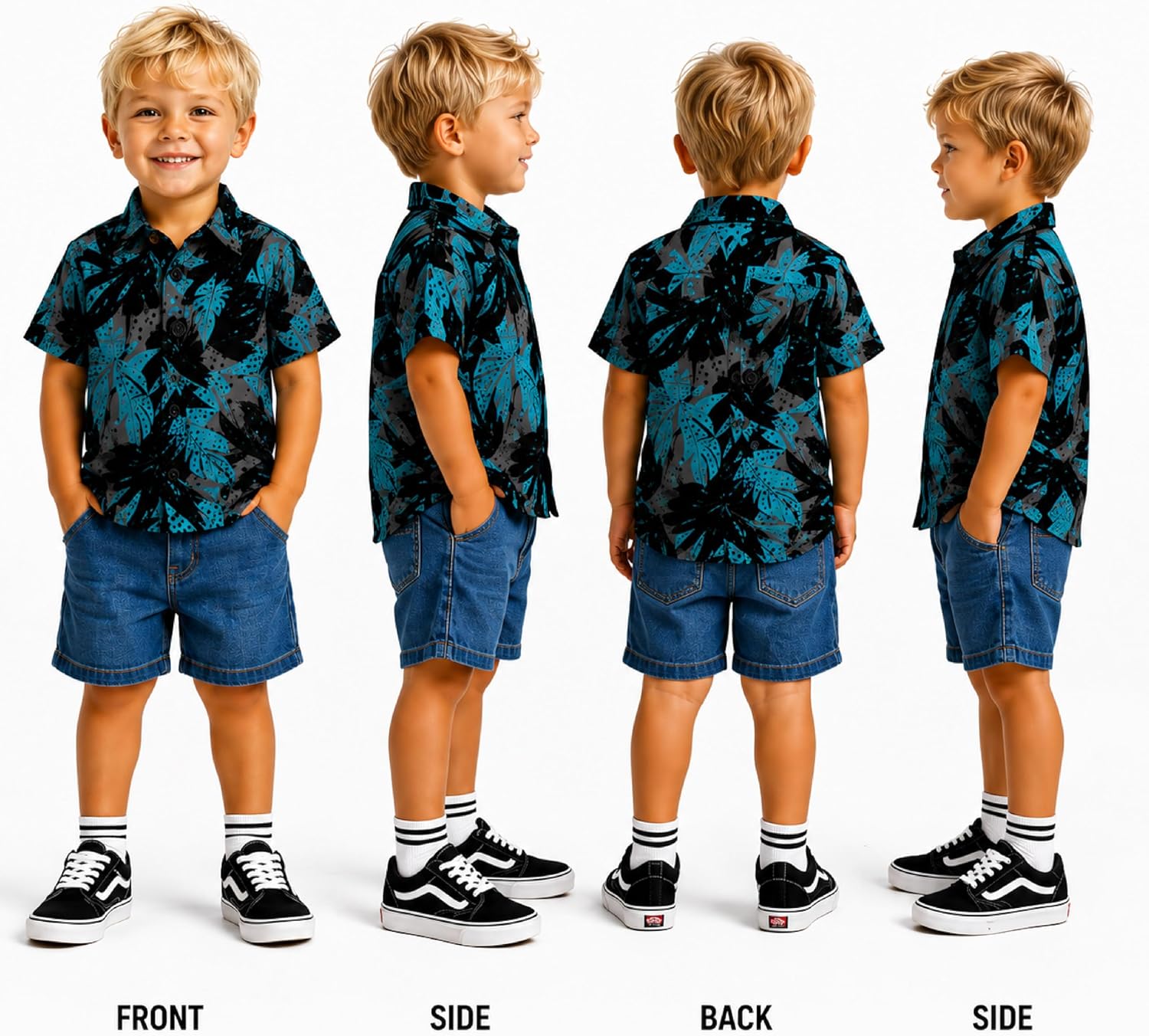 Volcom Infant Toddler Boy Shorts Set - 2 Piece Short Sleeve Graphic Tees & Denim Shorts - Toddler Summer Clothes (12M-7)