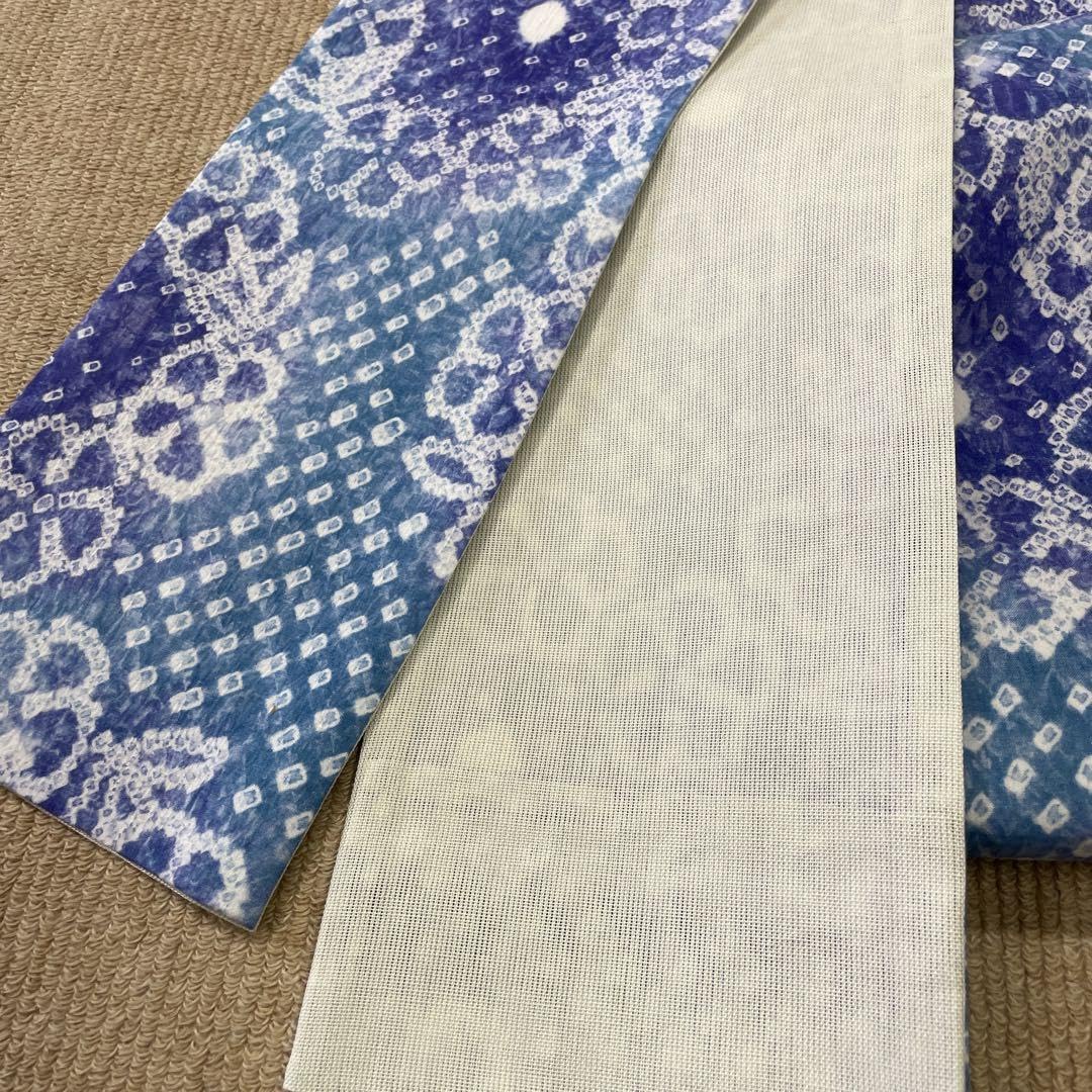 Amazon.co.jp: 新 手絞り 有松絞り 綿 裏地麻 半巾帯 浴衣帯 和装 半幅  