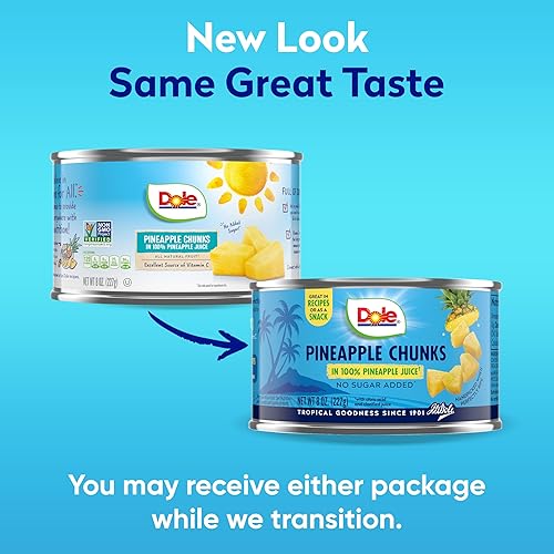 Miniatura 8 de Dole Trozos de piña enlatados en 100 jugo de frutas 20 onzas