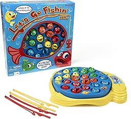 Let's Go Fishin' Game by Pressman - The Original Fast-Action Fishing Game!, 1-4 players