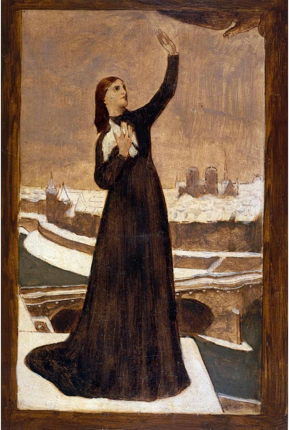 ArtDirect The Carrier Pigeon (1870-1871) Unframed Art Print Giclee Poster by Pierre Puvis de Chavannes - Ready for Framing with Customization Sizes 7x10, 9x14, 13x20, 24x36, 32x48 and 40x60 inches