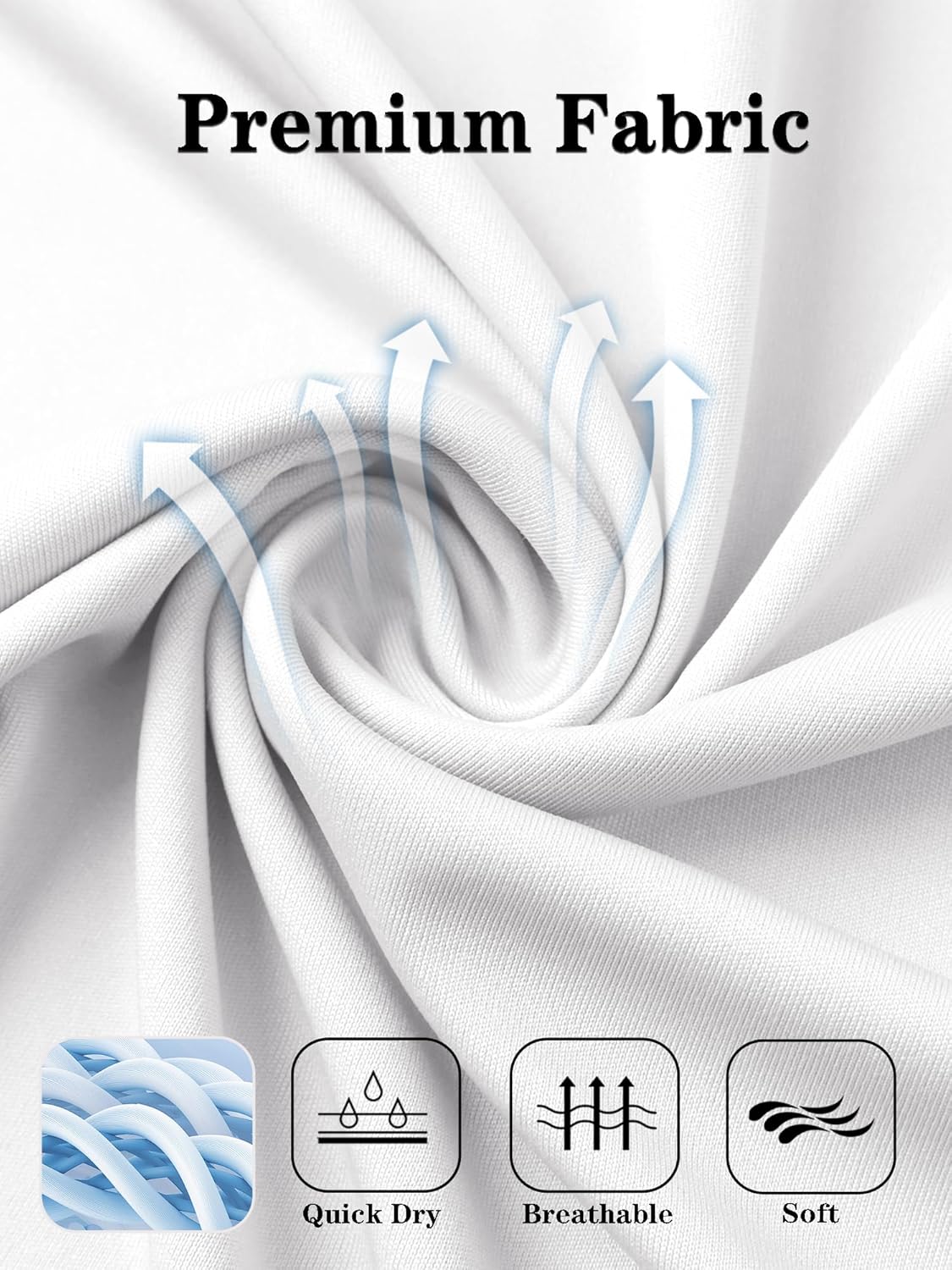 Men's UPF 50+ Sun Shirt Long Sleeve 1/4 Zip Quick Dry UV Fishing Shirt Athletic Pullover for Workout, Running, Hiking - Image 6