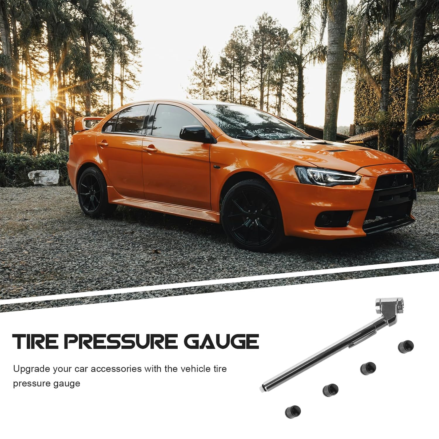Tire Pressure Gauge Pencil Type Portable Vehicle Tire Pressure Gauge for Cars and Bikes Tool