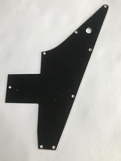 For Gibson 76 Explorer Re-Issue Guitar Pickguard Scratch Plate (3 Ply Black)