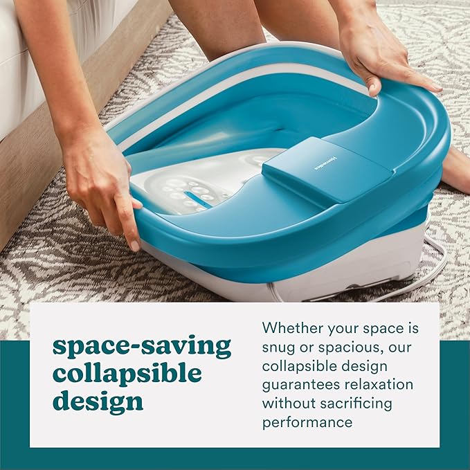 Homedics Smart Space Bubble Mate Collapsible Foot Spa miniatura 3