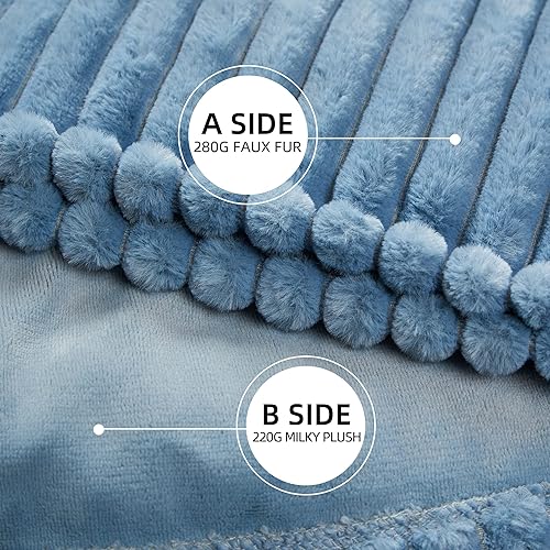 Vista 2 de GOTCOZY - Manta térmica eléctrica de 50 x 60 pulgadas, piel sintética acanalada, con 4 niveles de calefacción y apagado automático de 3 horas