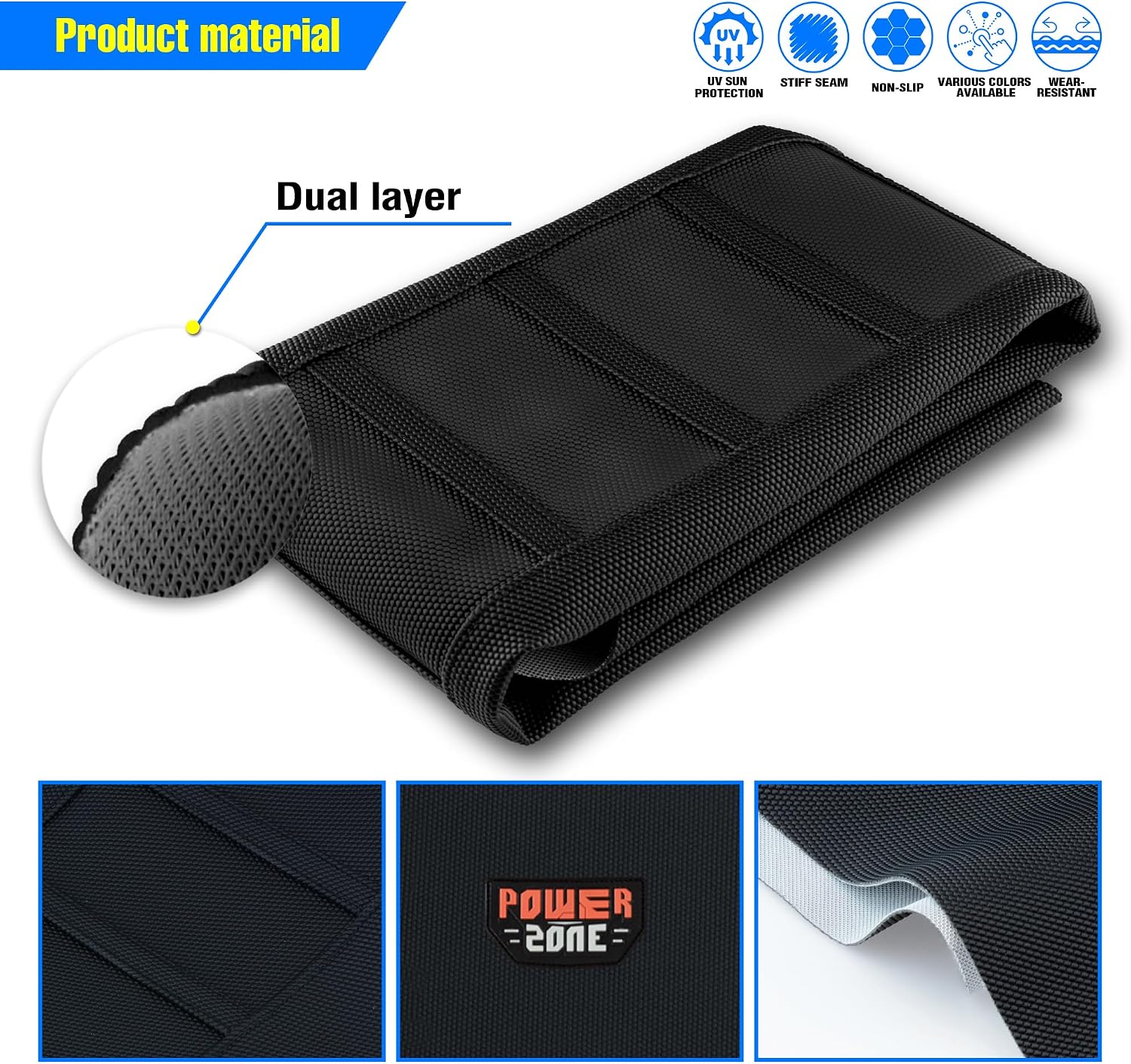 Dirt Bike Seat Cover for Sur Ron Ultra Bee - Motorcycle Seat Cover E Bike with Pocket (Black)