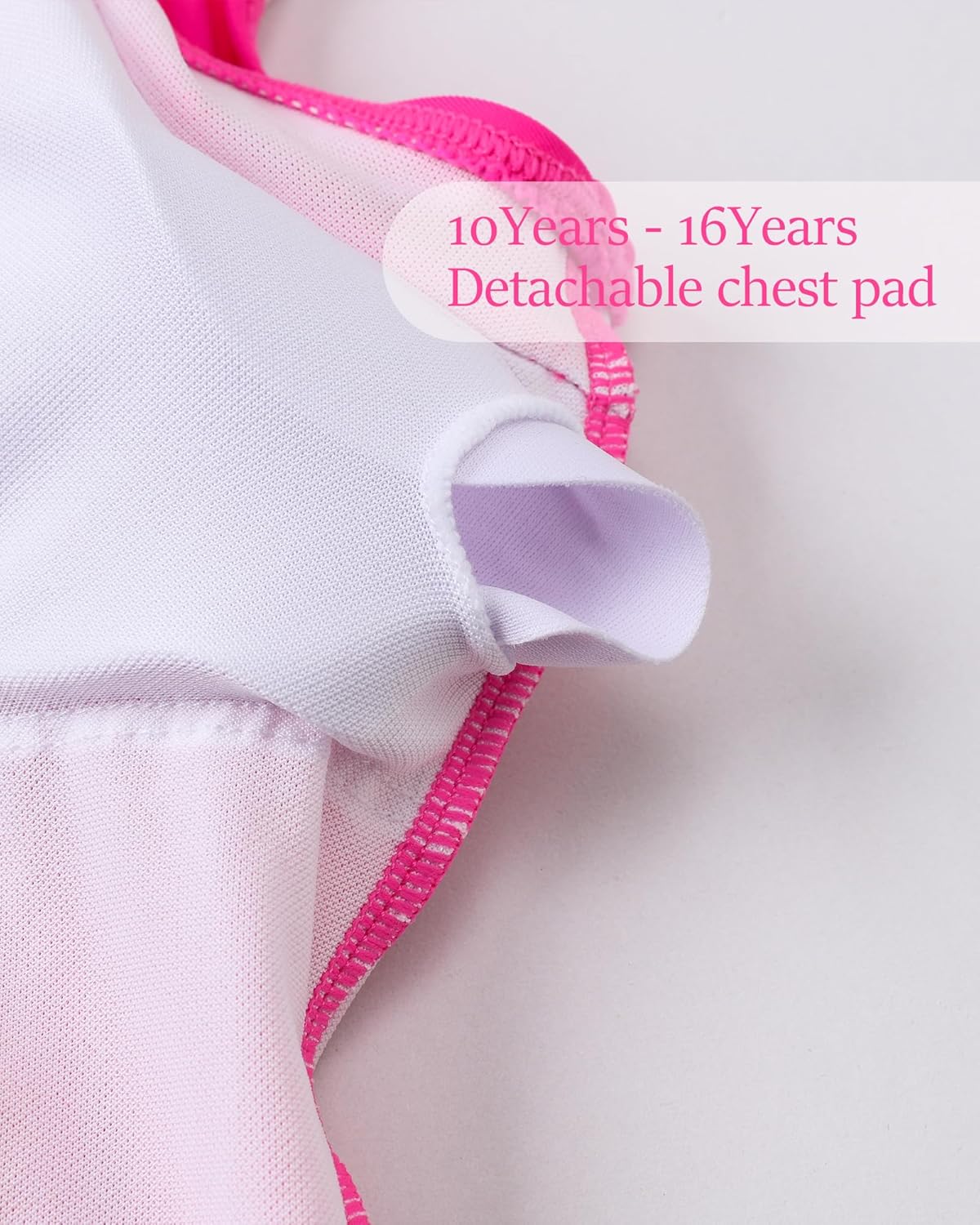 Girls One Piece Swimsuit Ruffled Teen Girl Swimsuit Size 6-16Y Wide Straps Girls' Swimwear for Bathing Suits Yizuoding003 - Image 2