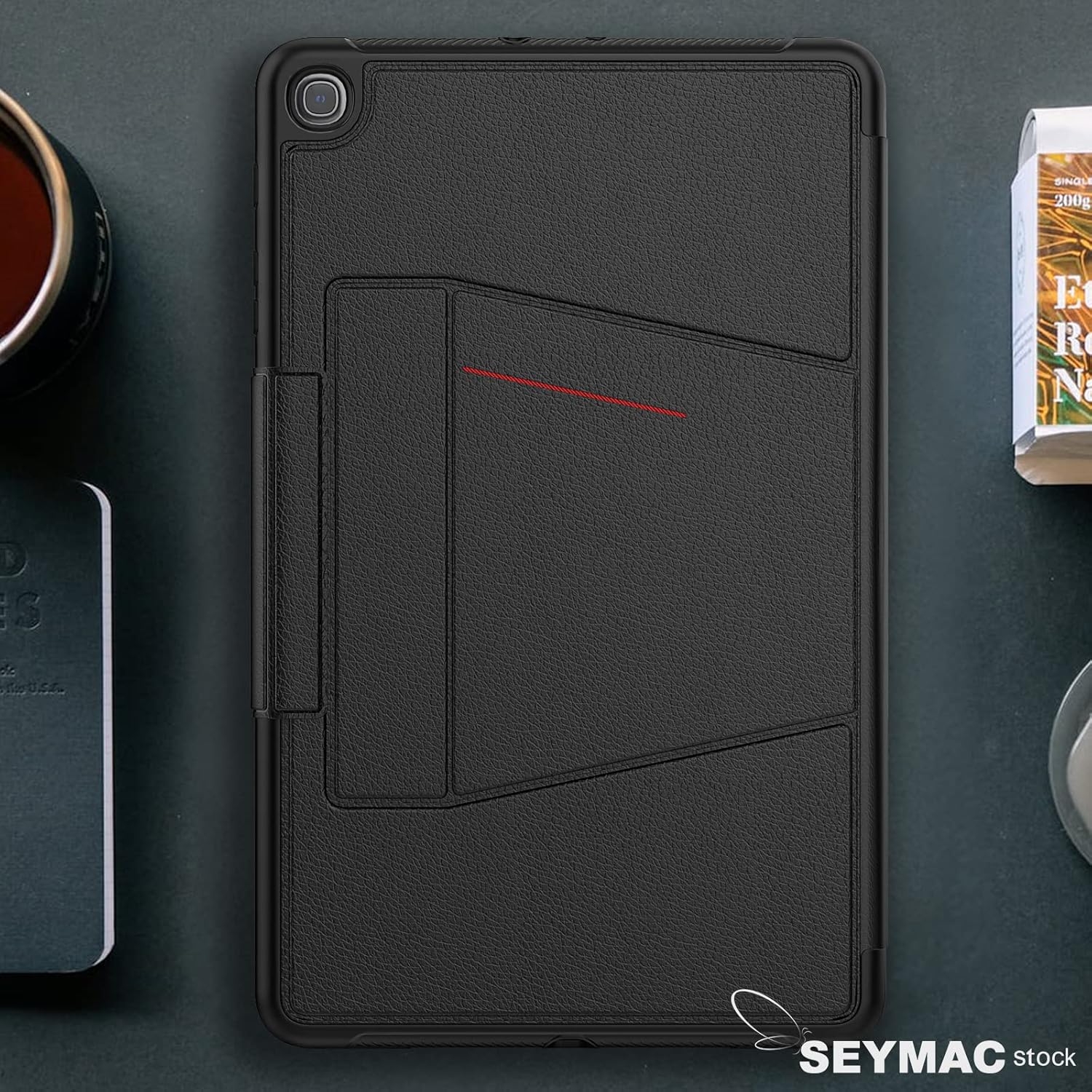 70% Off Discount SEYMAC stock iPad Mini 5 / 4 Case with Shockproof Smart Multi-Angles Stand Cover [Card Holder] [Pencil Holder] for iPad Mini 5th/4th Generation 7.9’’ 2019/2015 (Black)