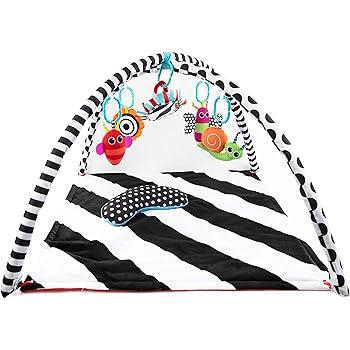 black and white playmat