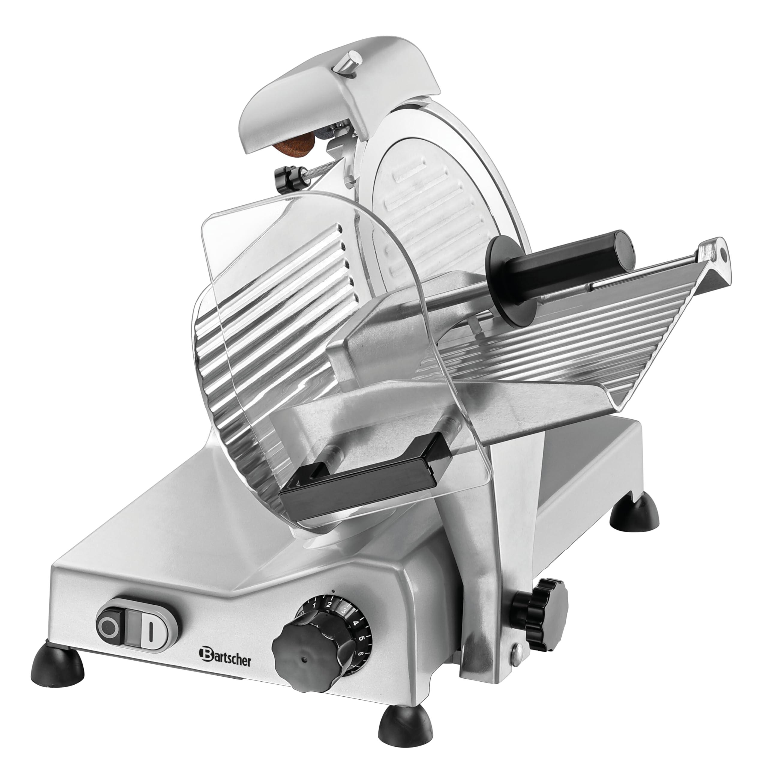 Affettatrice elettrica a gravità in alluminio lama 220 mm Bartscher 174220