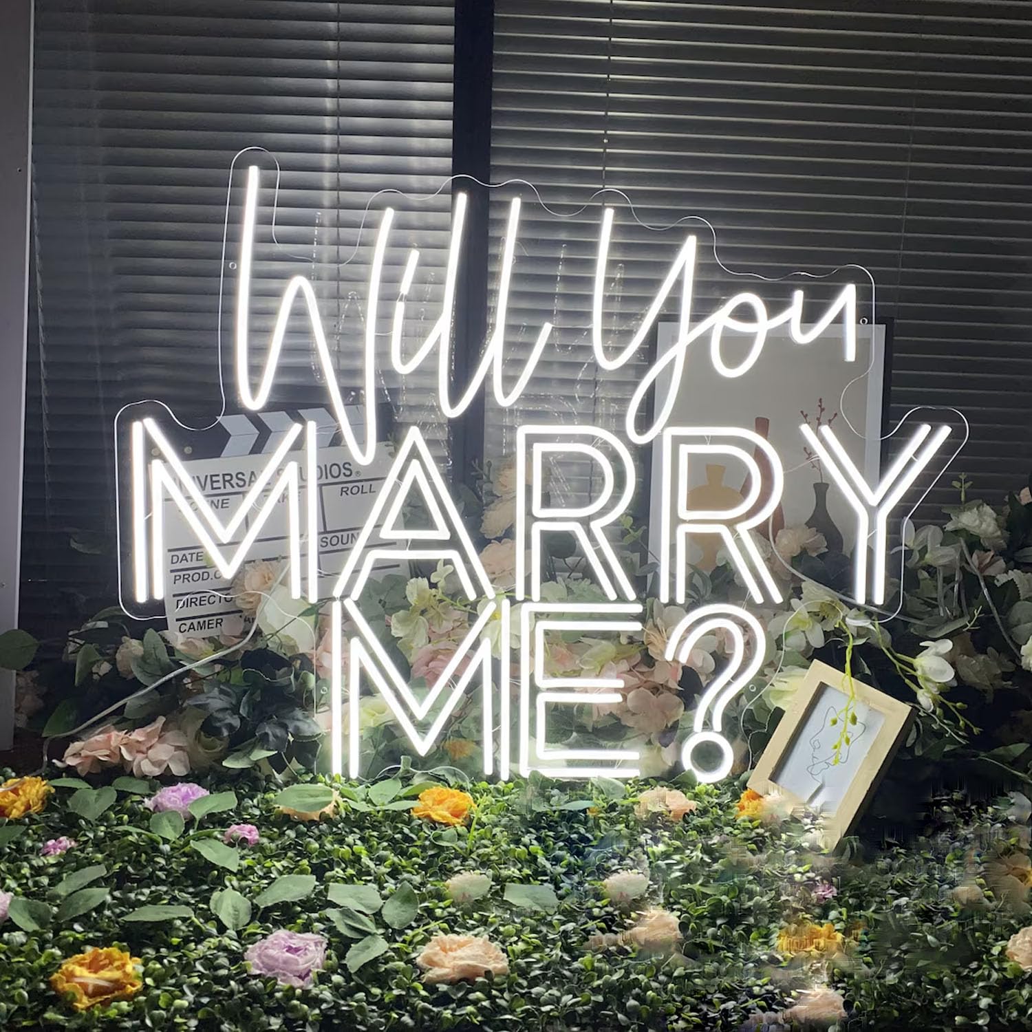 Will You Marry Me? Neon Sign -Size:23inch- Custom Large Wedding