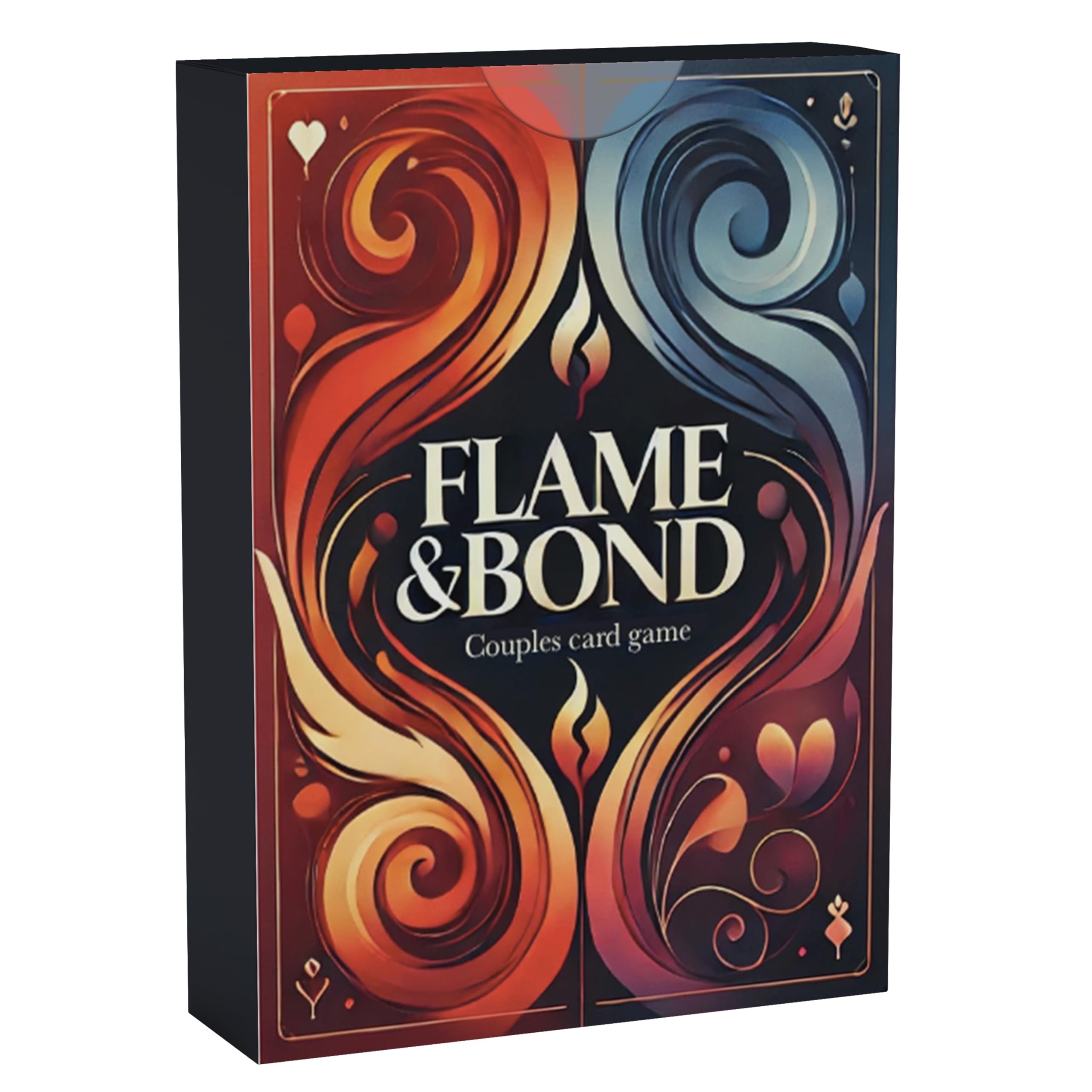 JB UK Flame and Bond, Couples Card Game, Spicy Dares & Questions Card Game for Couples, Romantic Fun for Date Night Boyfriend