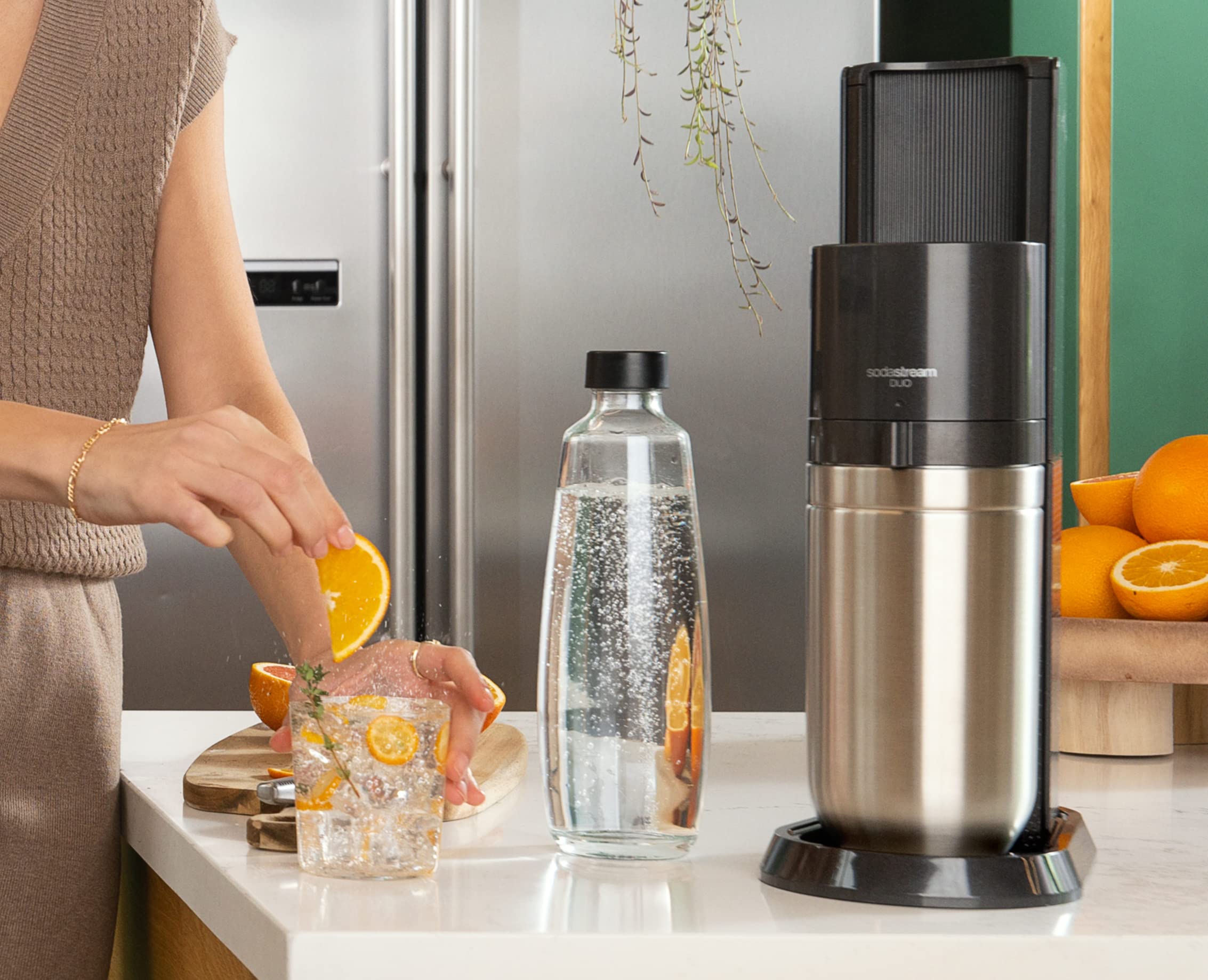 Buy SodaStream Duo Sparkling Water Maker Machine, with 1 Litre Reusable