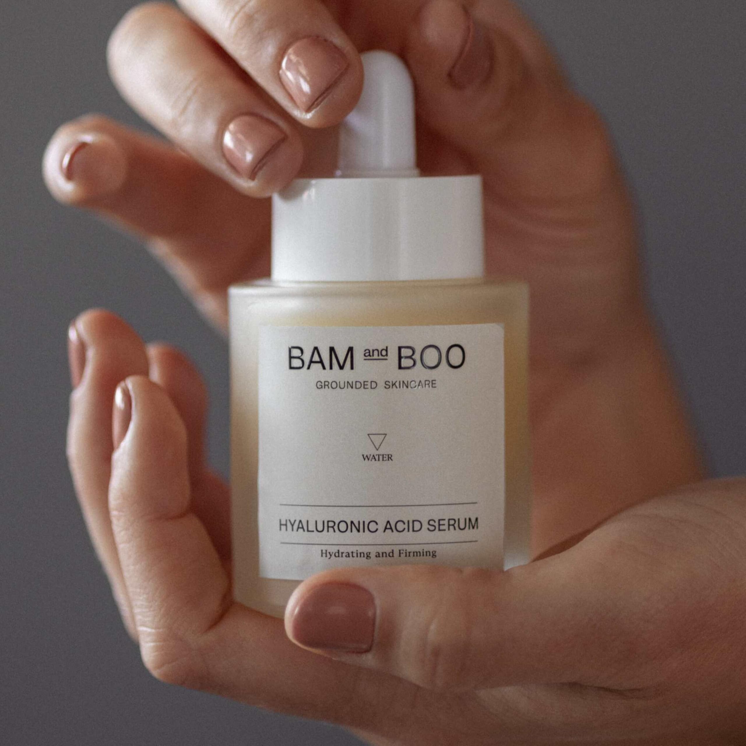 BAM&BOO Sérum Acide Hyaluronique | Hydratation Intense | 30ml | Lissant, Revitalisant, Repulpant, Hydratant | Naturel et Végétalien