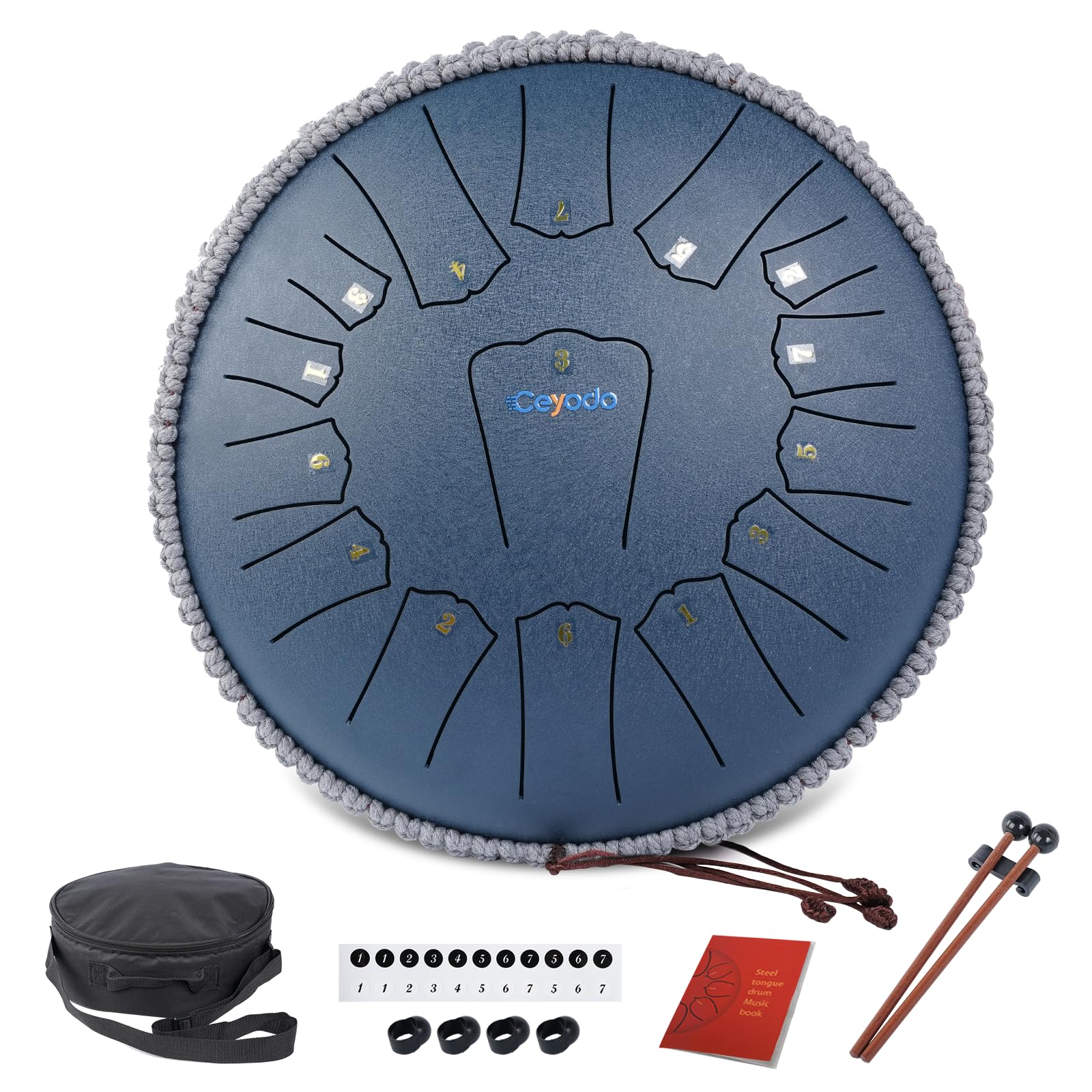 Rain Drum for Outside Garden Steel Tongue Drum Rain Chime Chakra Drum Hand Pan Musical Instrument Christmas Gift