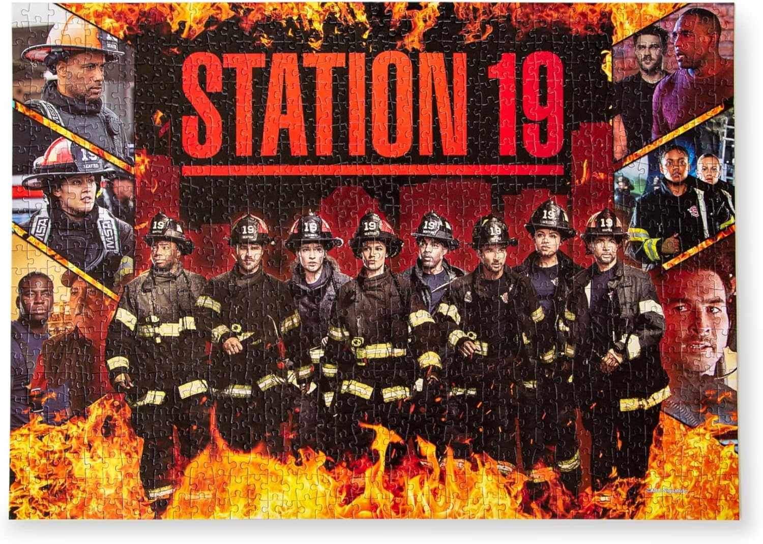 Station 19 Collage 1000-Piece Jigsaw Puzzle, Brain Teaser for Adults | 28 x 20 Inches