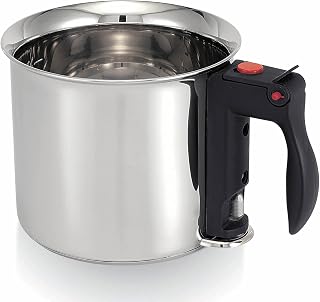 BEKA 12040154 Cookware Bain Marie Double-Walled Pot with Water Level Indicator, 16 cm, Stainless Steel, 1.7 liters, INOX