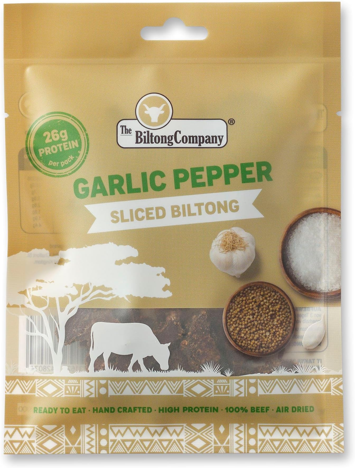 Biltong Sliced - 1kg - Garlic Pepper Flavour