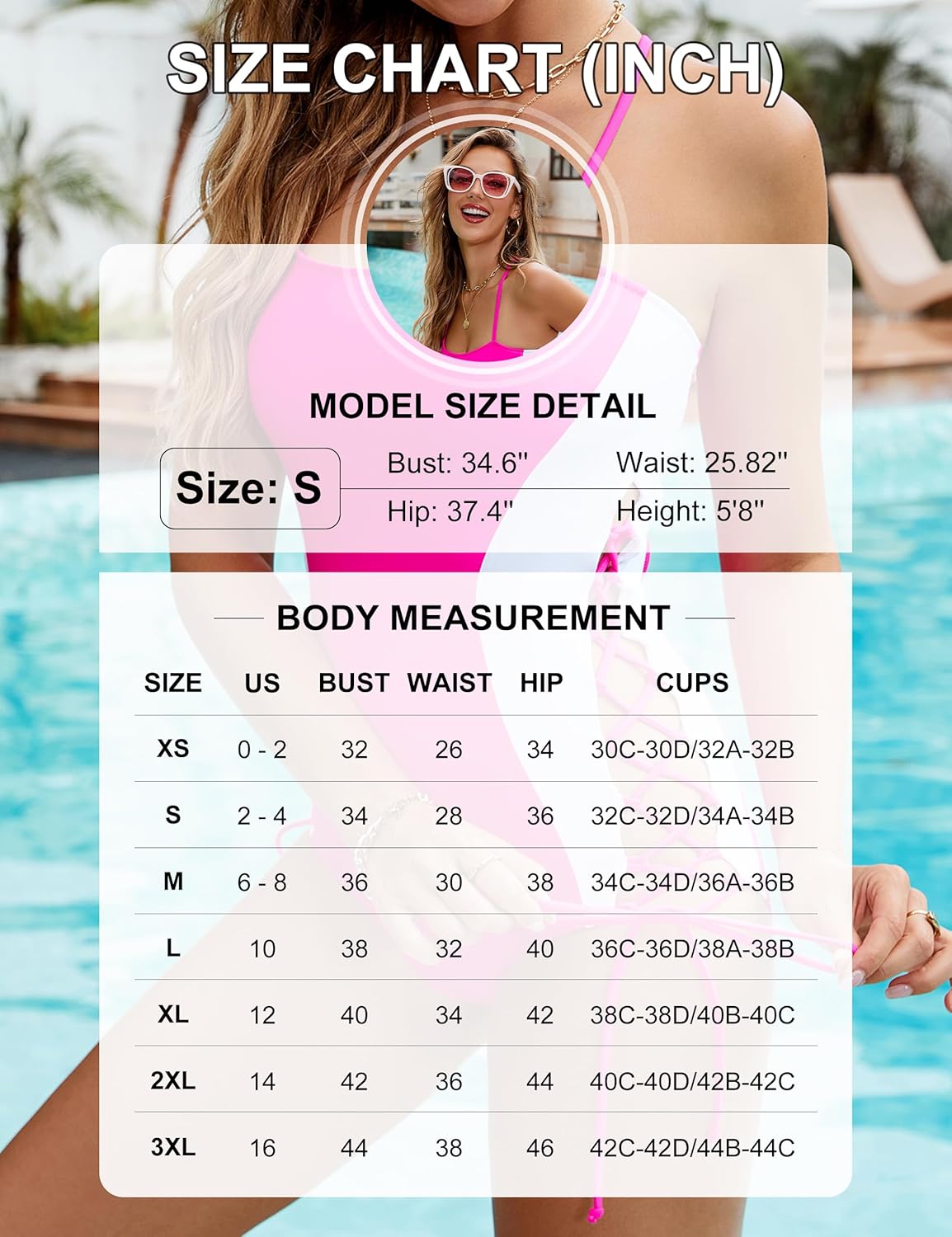 Blooming Jelly Womens Sexy One Piece Swimsuit Color Block Tummy Control Bathing Suit Cheeky Slimming Drawstring Swimwear - Image 6