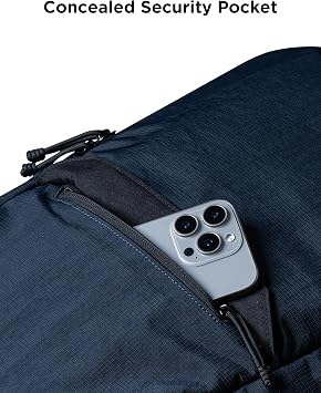 ALPAKA Elements Backpack Pro 24L - Moonlight Blue Laptop Backpack Fits 16'' Laptop with Dual Bottle Pockets, Travel Backpack for Men, Weather-Resistant 400D Axoflux Fabric for Business or College