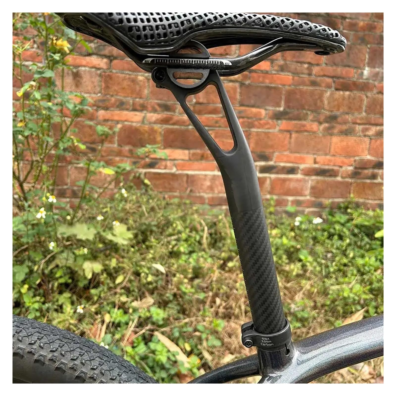 Reggisella in carbonio leggero 1 pezzo for ciclismo su strada | Arretramento 5/25 mm, 25,4/27,2/30,9/31,6 mm con viti in titanio, 150 g