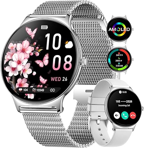 LIGE Reloj inteligente para mujer, relojes inteligentes AMOLED de 1.43 pulgadas, más de 100 modos deportivos, rastreador de fitness, relojes