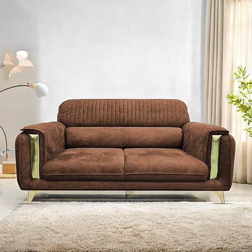 Casaliving Gelio 3 Seater Sofa Set Brown