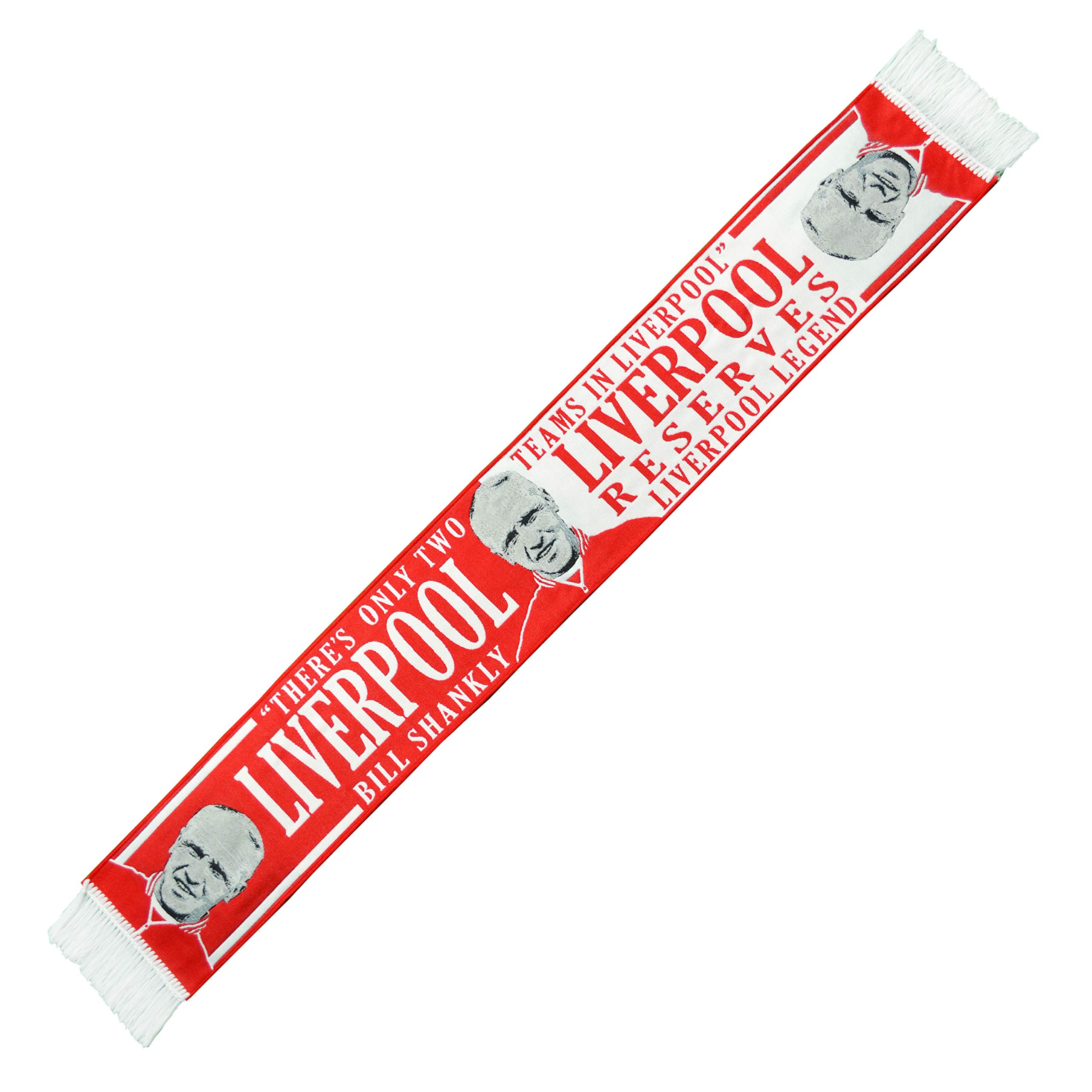 Partisan Unisex Red Shankly 2 Teams Liverpool Scarf Hd