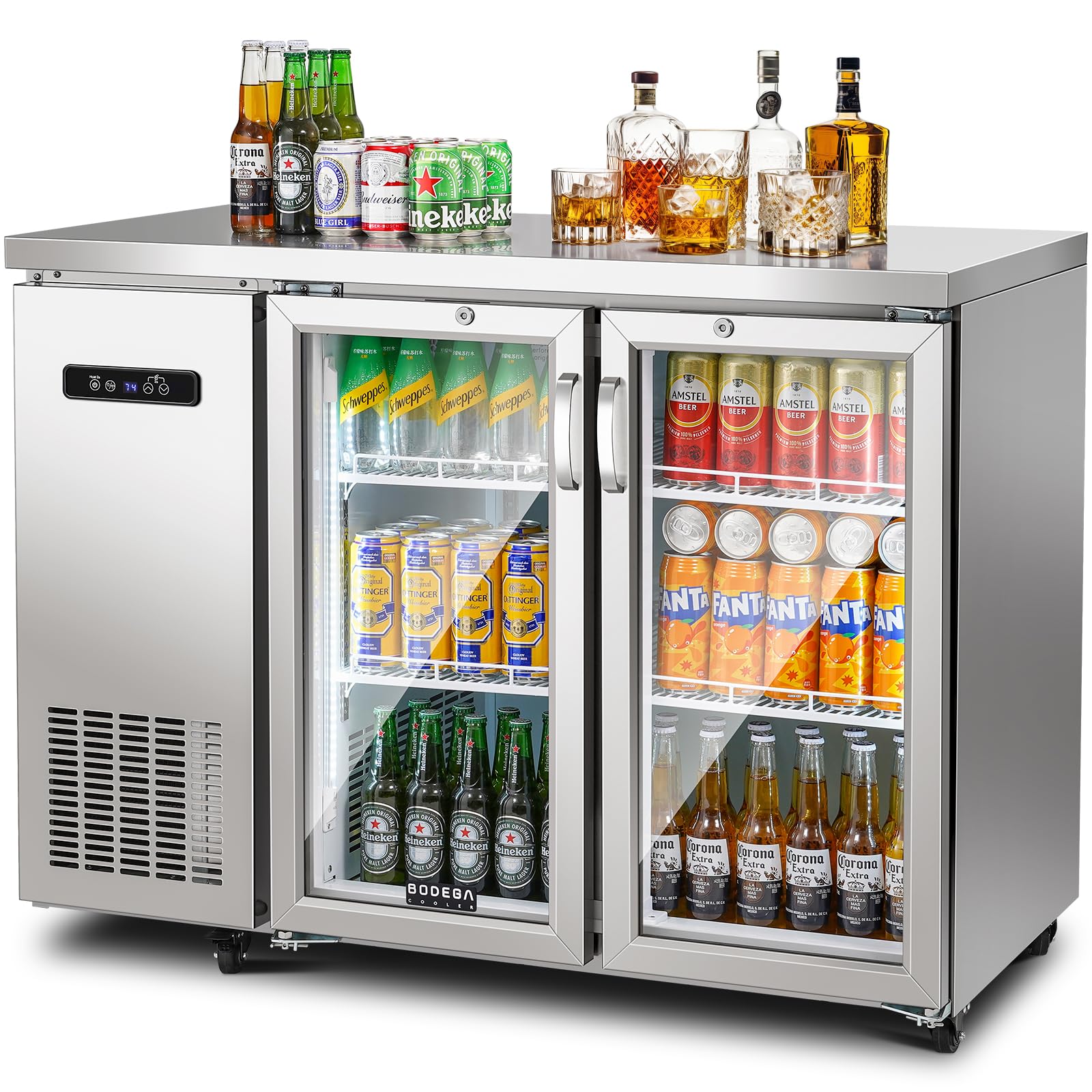 BODEGA BTC-350FC 12 cu ft Beverage Cooler Stainless Steel