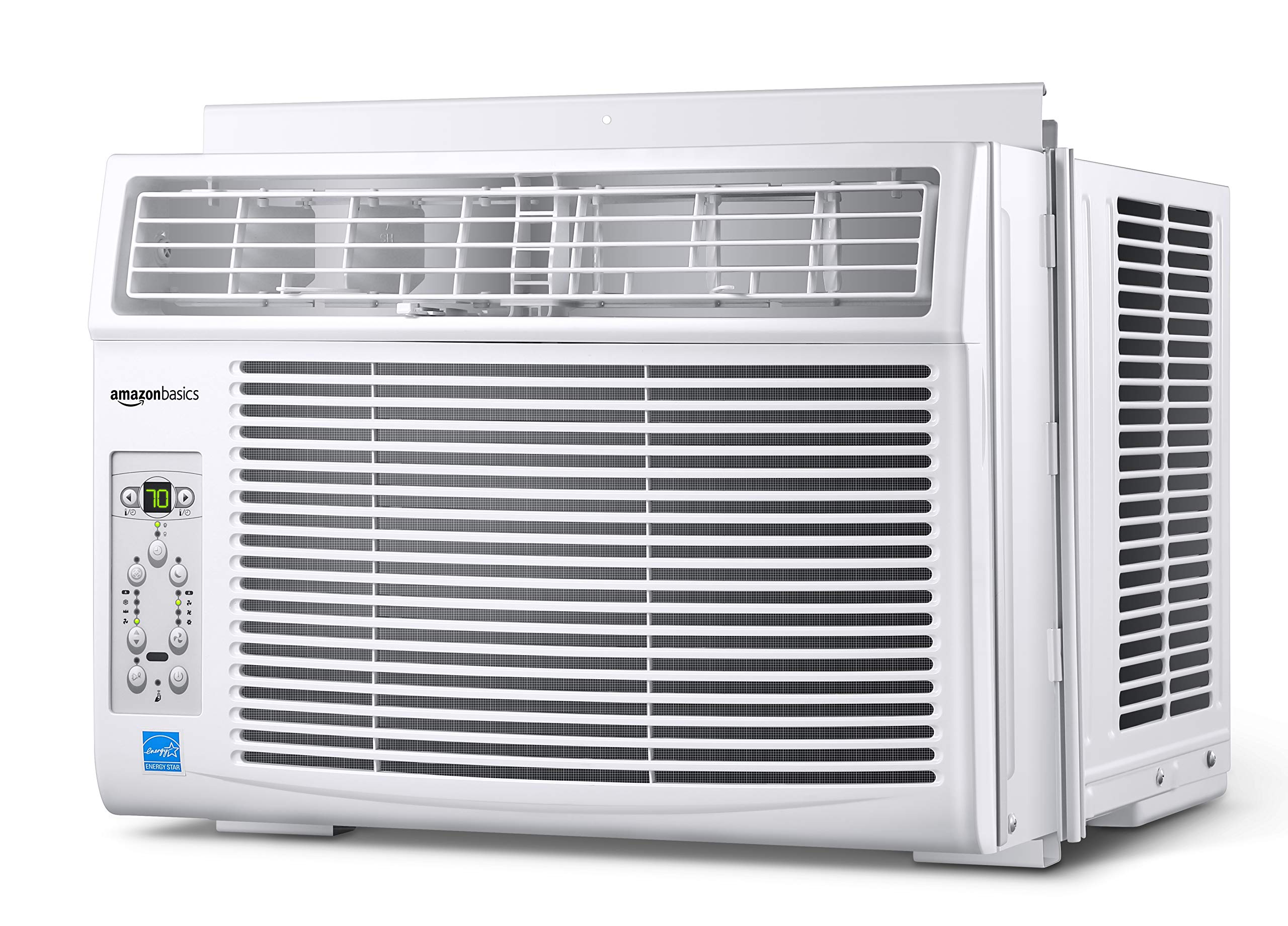 Amazon Basics Window Mounted Air Conditioner with Remote Cools 250