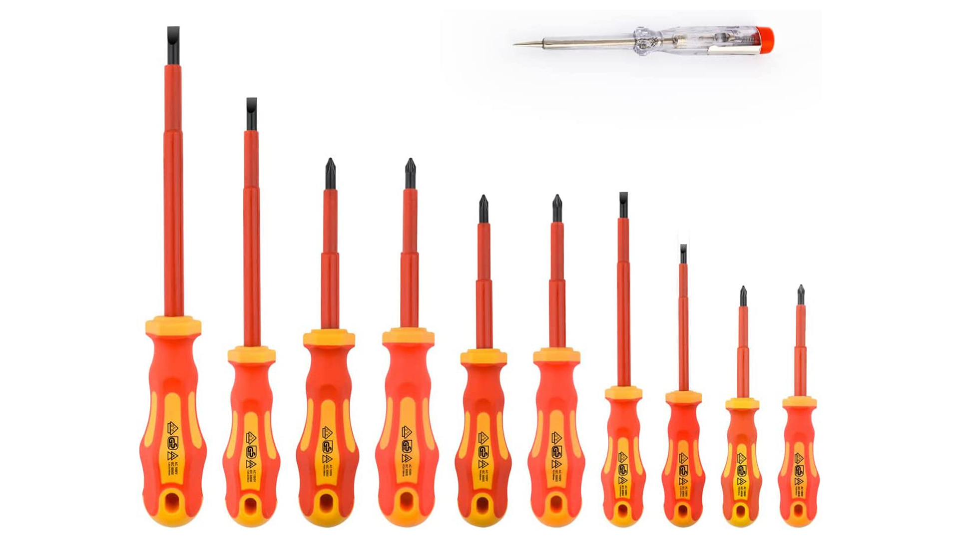 Gunpla 11 Pieces VDE Insulated Screwdriver Set, 1000V with Black