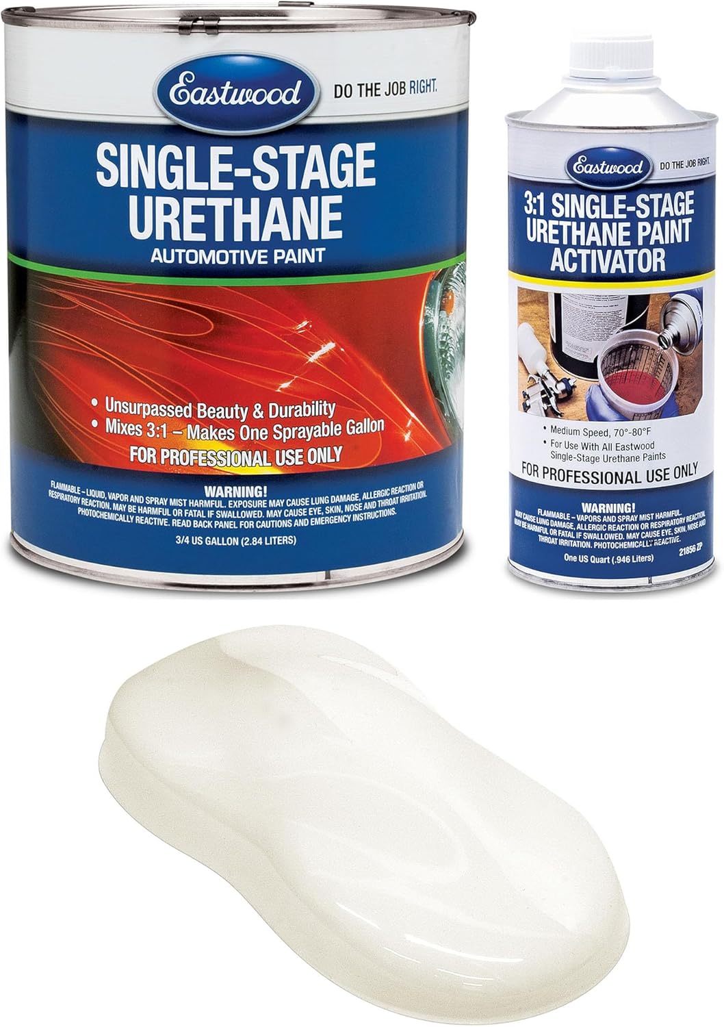 Eastwood 3:1 Wimbledon White Single Stage Automotive Spray Paint 1 Sprayable Gallon Kit